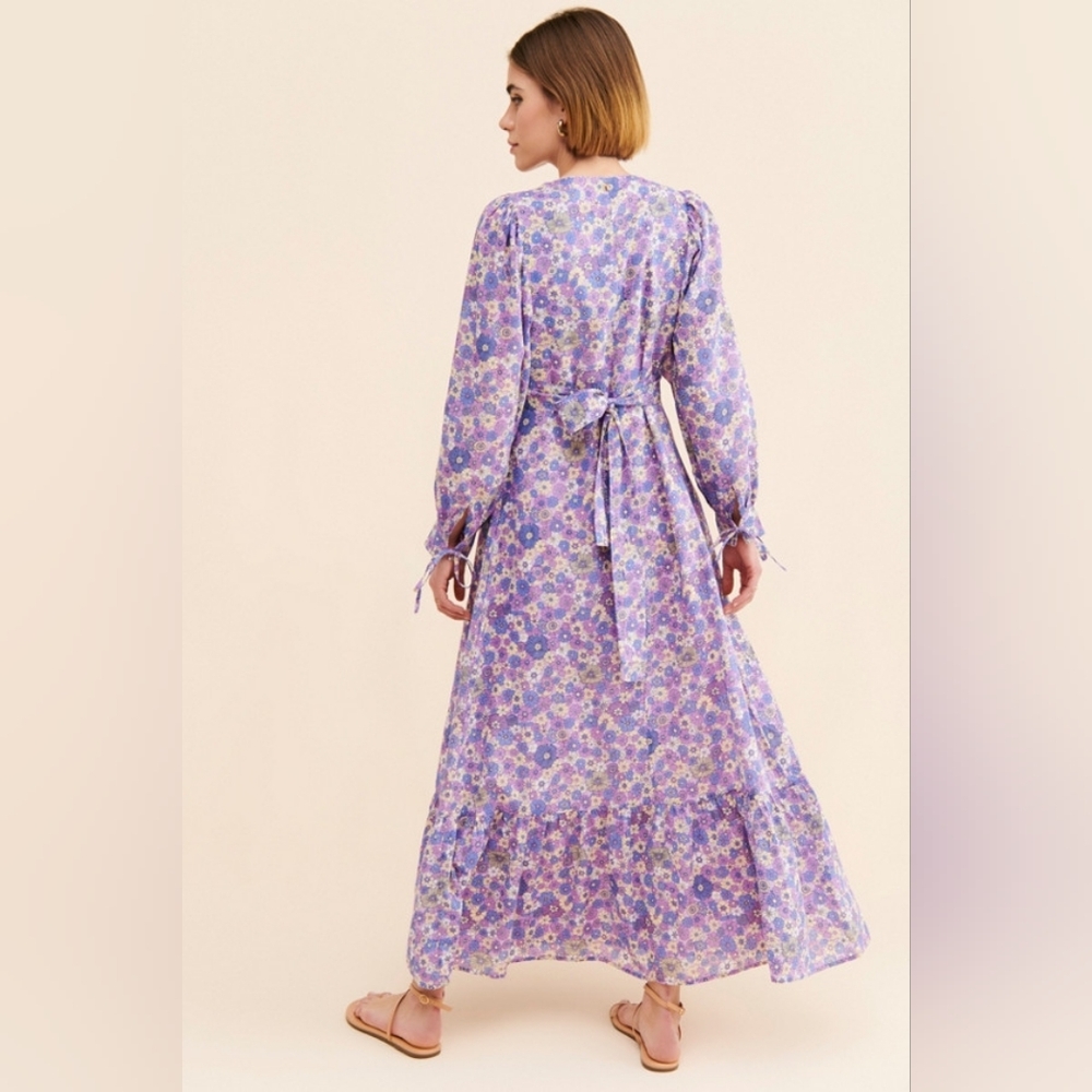 Anthropologie Antik Batik Paolina Floral Long Dress - Picture 2 of 3